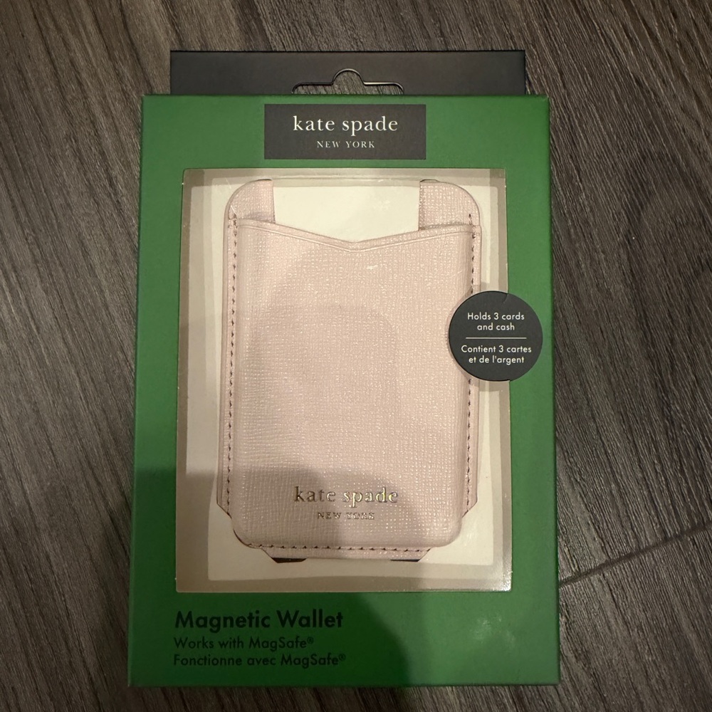 NEW Kate Spade Light Pink Magnetic Wallet for Cell Phones